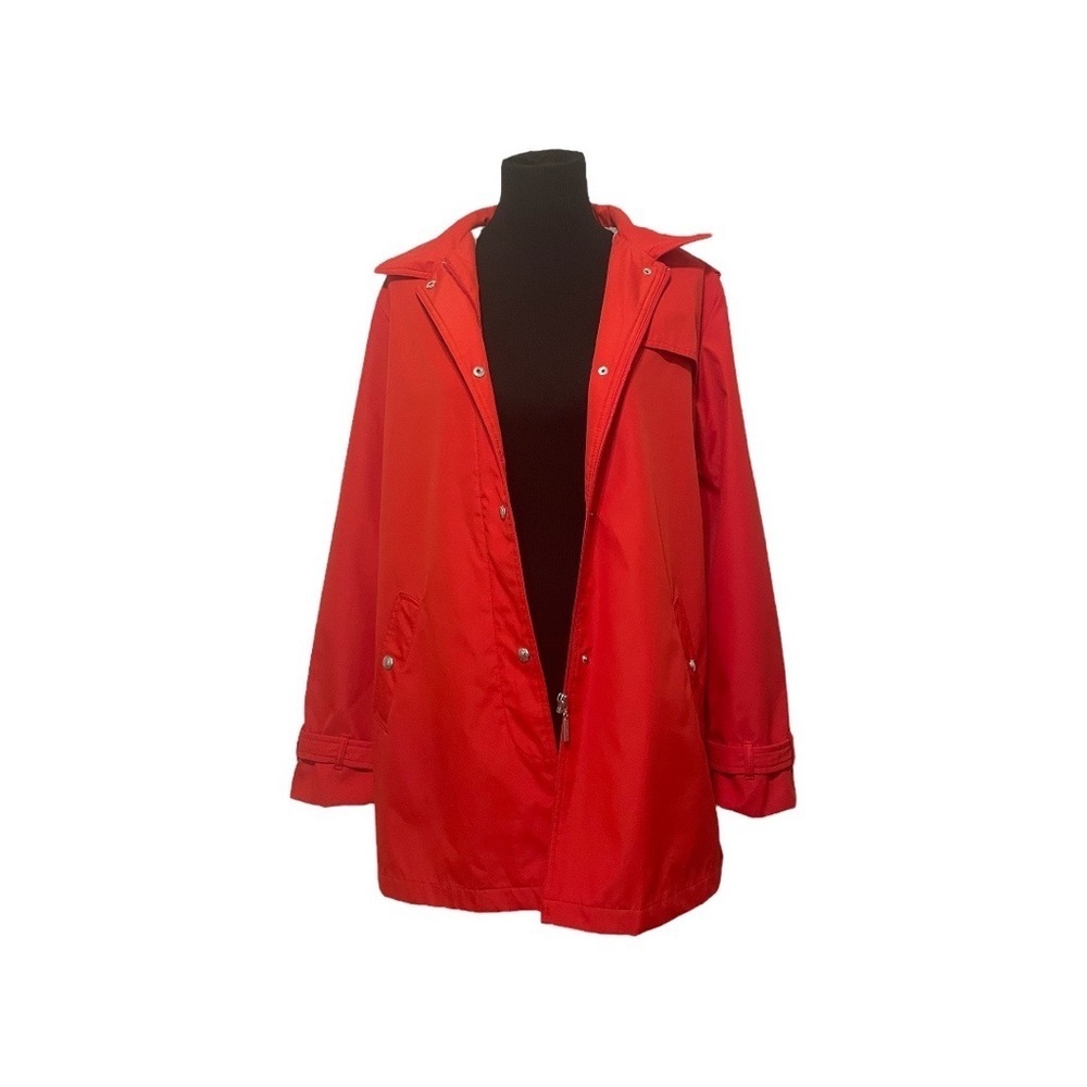 NWOT Weatherproof Red Rain Coat (L)
